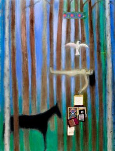 Dream, 2011 (olje og collage på lerret)